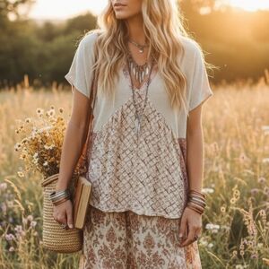 GIMMICK by BKE boho top, size L